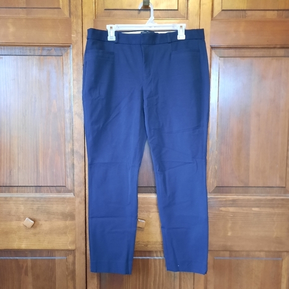 🛍 Banana Republic Factory Sloan Slim Pant navy blue trouser 988582 size 14 - Picture 2 of 14